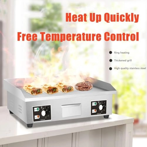 Electric Griddle - 2 Heating Zones 730*400*8mm