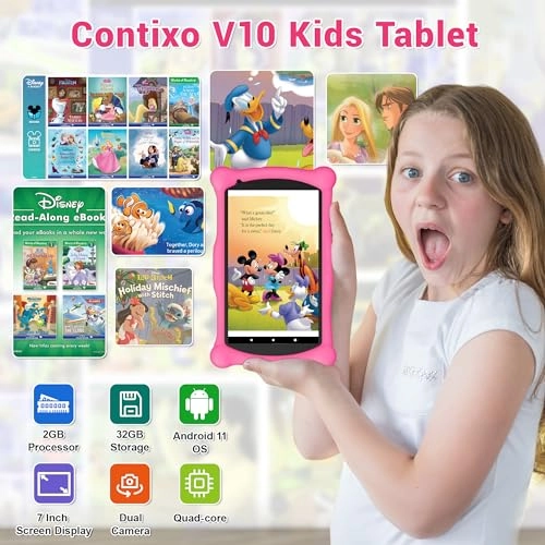 V10 - 7 Inches 32GB + Kids Headphone