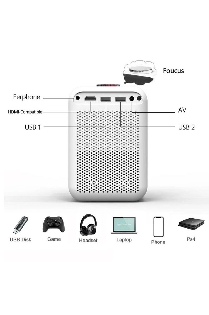 Upgrade Portable Projector 400ANSI 1080P