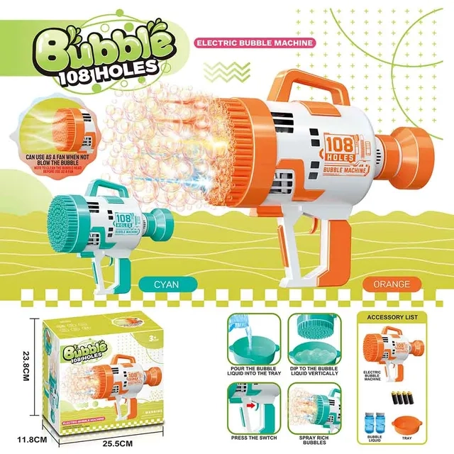 108 Holes Bubble Machine Gun - 5 pcs