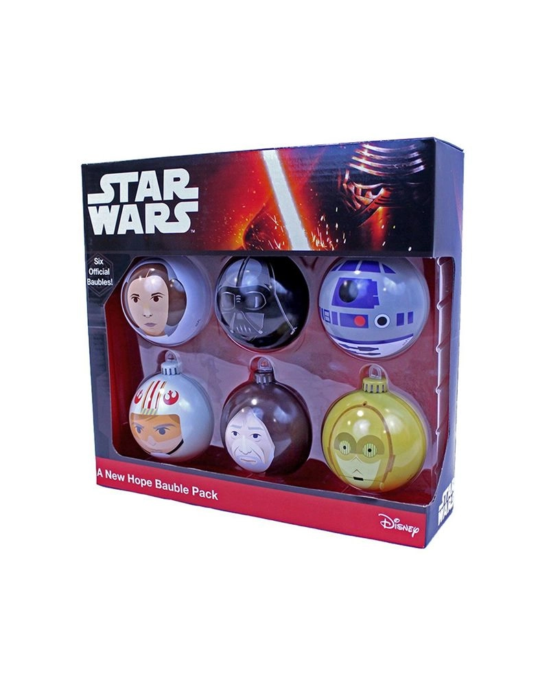 Star Wars A New Hope Baubles - 7.5cm x 7.5cm Pack