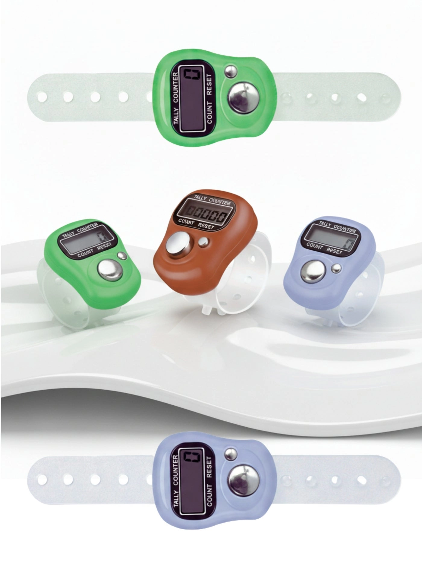 vexa pro Digital Tally Counter - 3pcs 5-digit LCD Adjustable Finger Strap