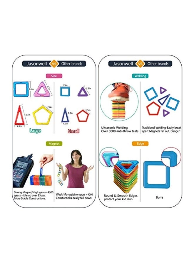 Magnetic Tiles - Construction 42pcs