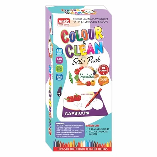 Color & Clean Flash Cards - 36 months - 10 years 14 pieces