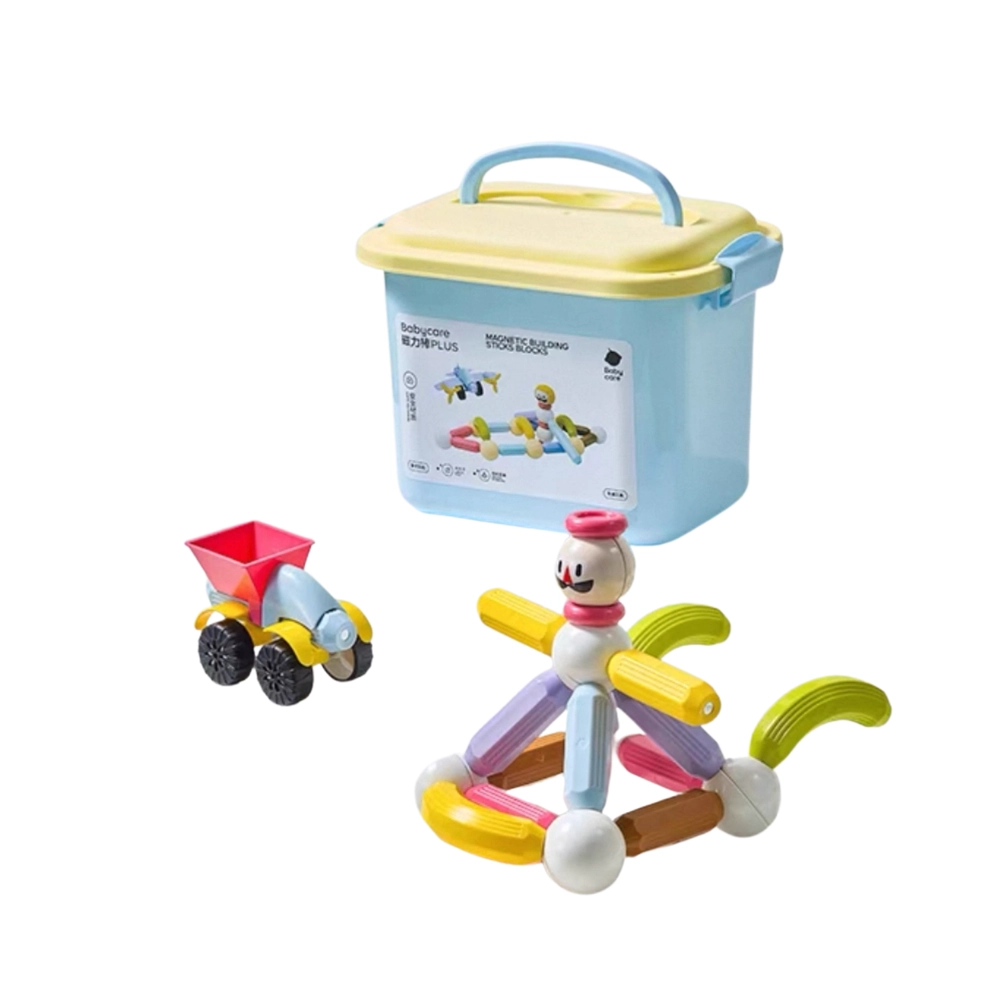 Babycare Magnetic Building Stick Blocks - Transportation 60 pcs