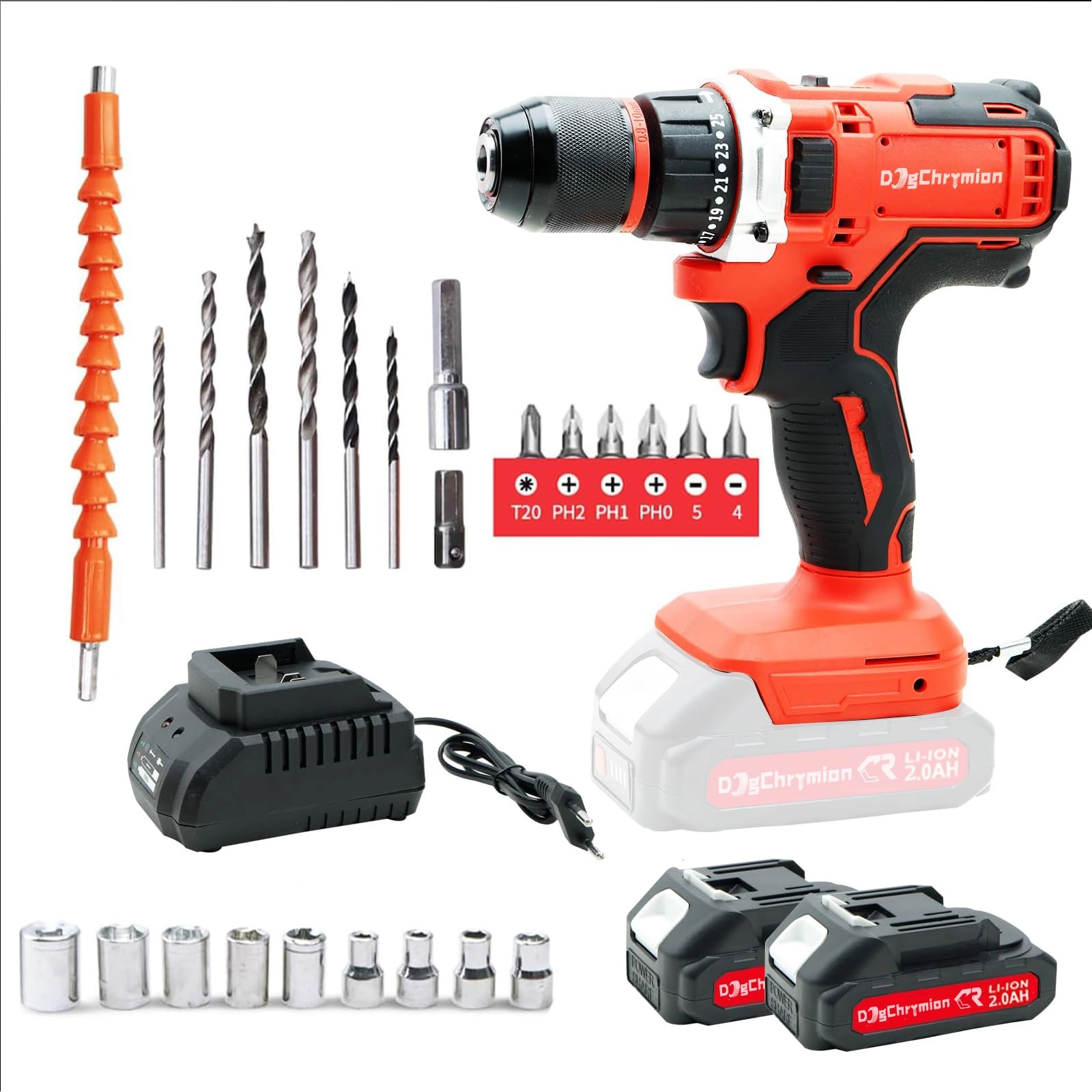 Blue Hand Cordless Drill Driver - 2000 Milliamp Hours 20 Volts