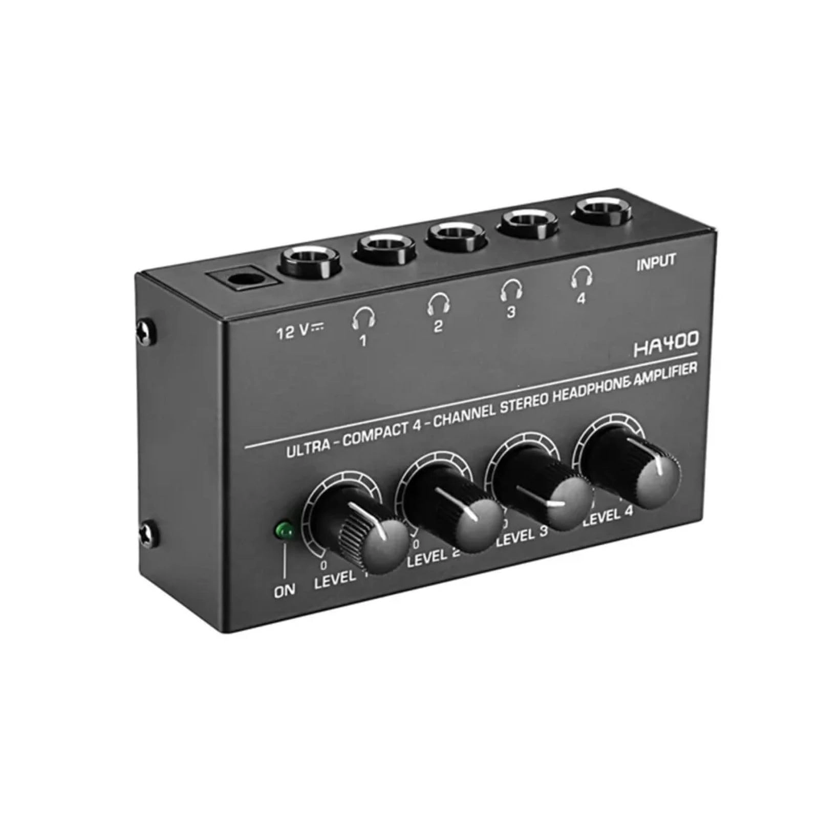 ZEZEFUFU Mini Stereo Headphone Amplifier - 4 Channels