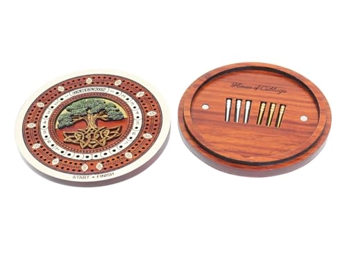 Tree of Life - 2 Track 60 Points Inlaid Travel/Pocket Size