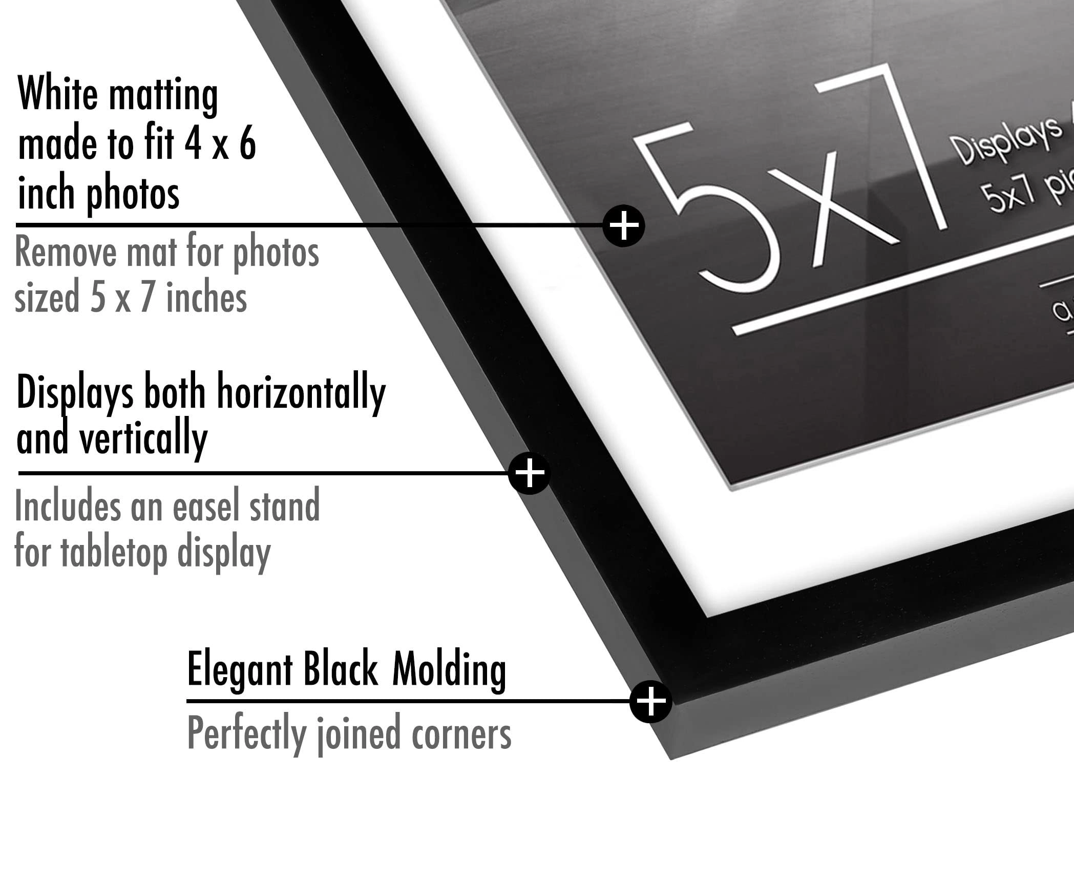 Hinged Picture Frame - 5x7 Two Displays