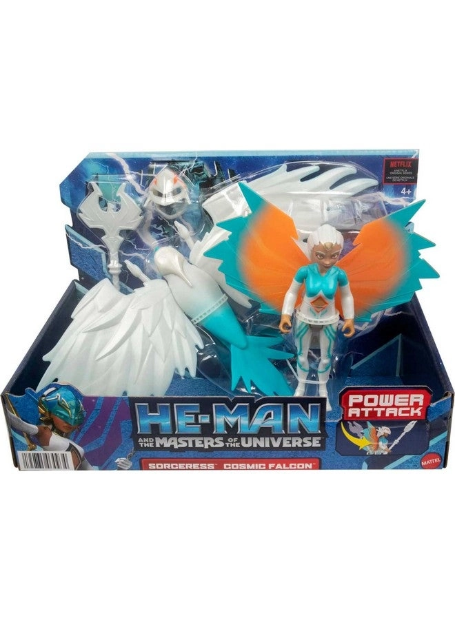 He-Man + The Sorceress + Winged Falcon Vehicle