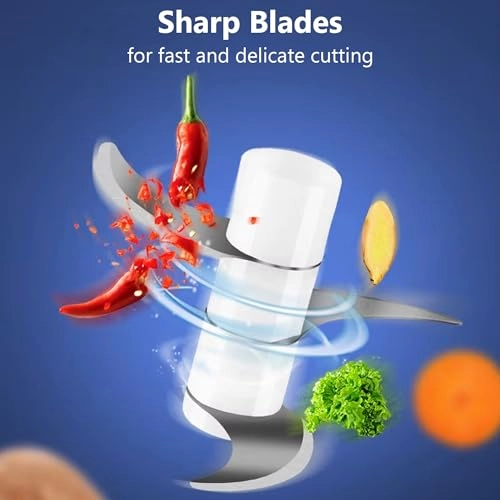 Mini Blender Food Chopper - 250ml USB-C Rechargeable