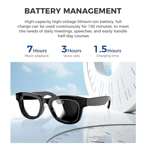 Smart Glasses - AI Real-Time Translation 5MP Camera
