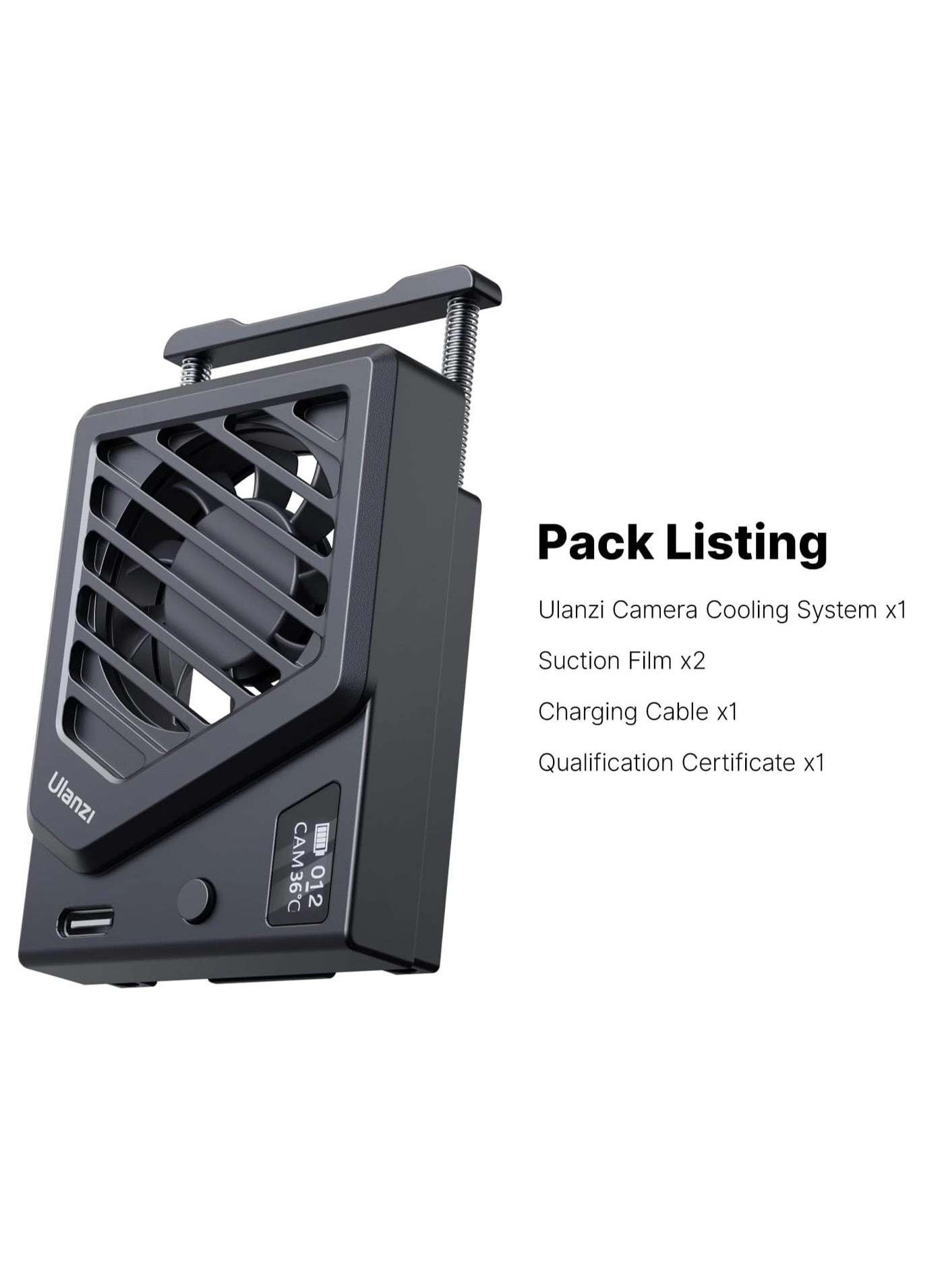 Camera Cooling Fan - Silver Type-C