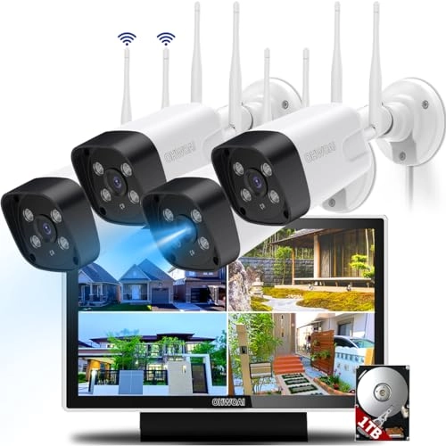 Wireless Security Camera System - 4 cameras 16 channels 5MP