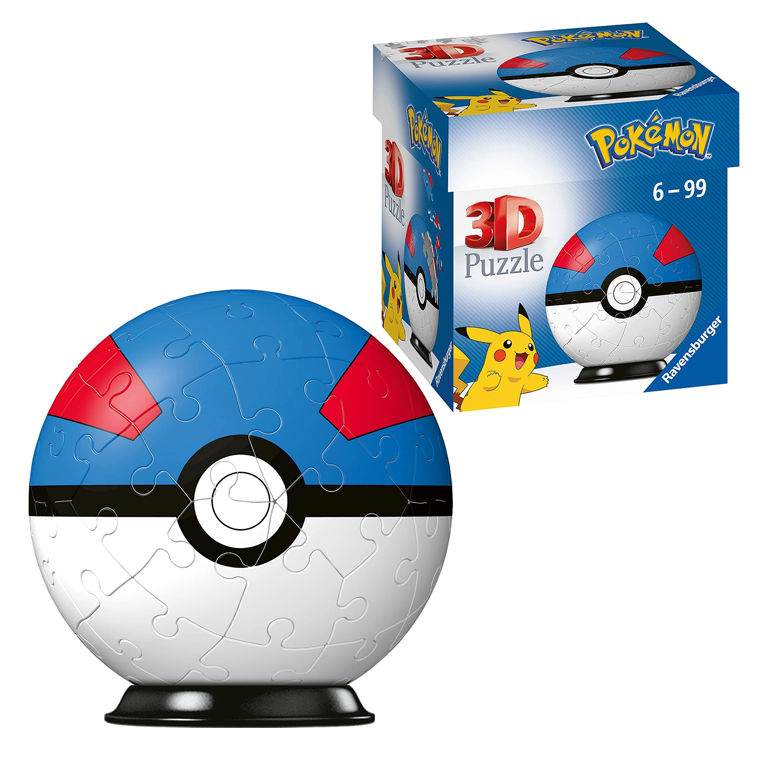 Ravensburger Pokemon Great Ball 3D Puzzle (11265) - 54 pcs