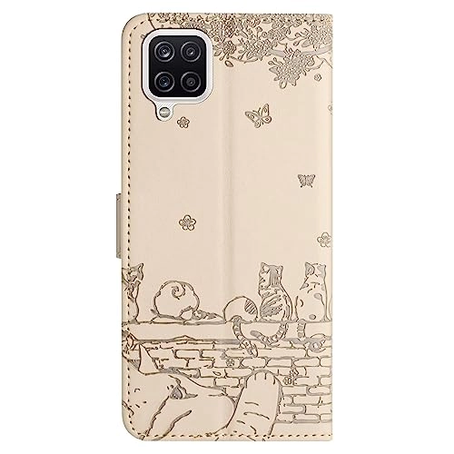 Cat Wallet Case Flip Cover for Samsung Galaxy A12 4G/5G
