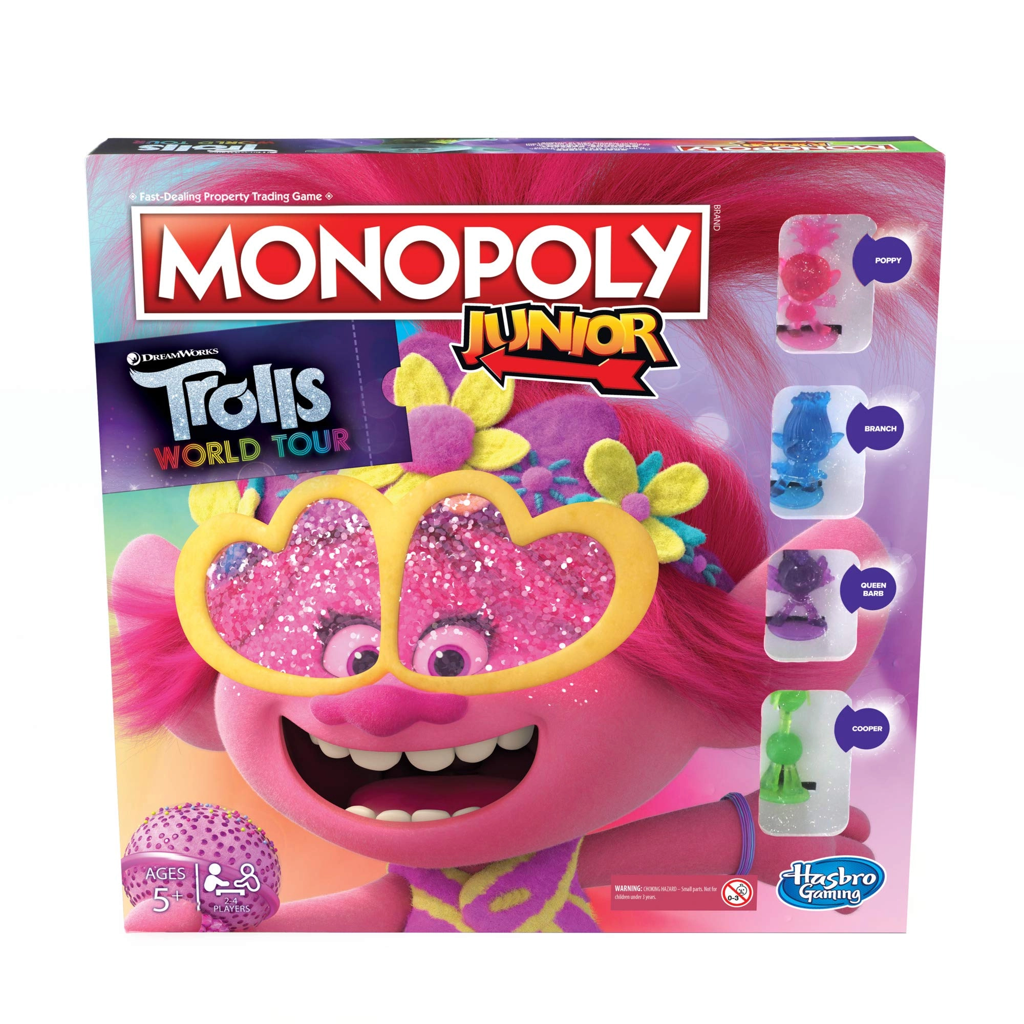 Hasbro Monopoly Junior: DreamWorks Trolls World Tour Edition