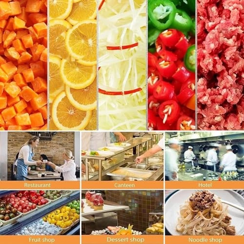 Commercial Electric Vegetable Dicer Mixer - 5.0L 600W