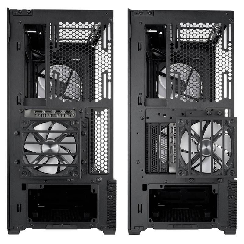 LANCOOL 216 - tempered glass side panel mid-tower