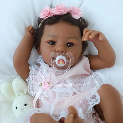 Reborn Baby Doll - 18-Inch Vinyl African American Ages 3+