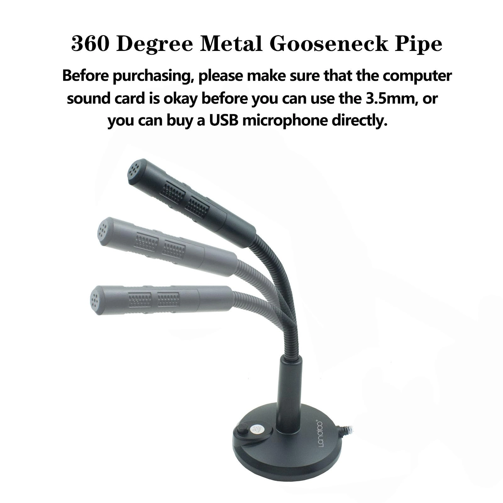 QWE900 3.5mm-Mini-Jack Microphone