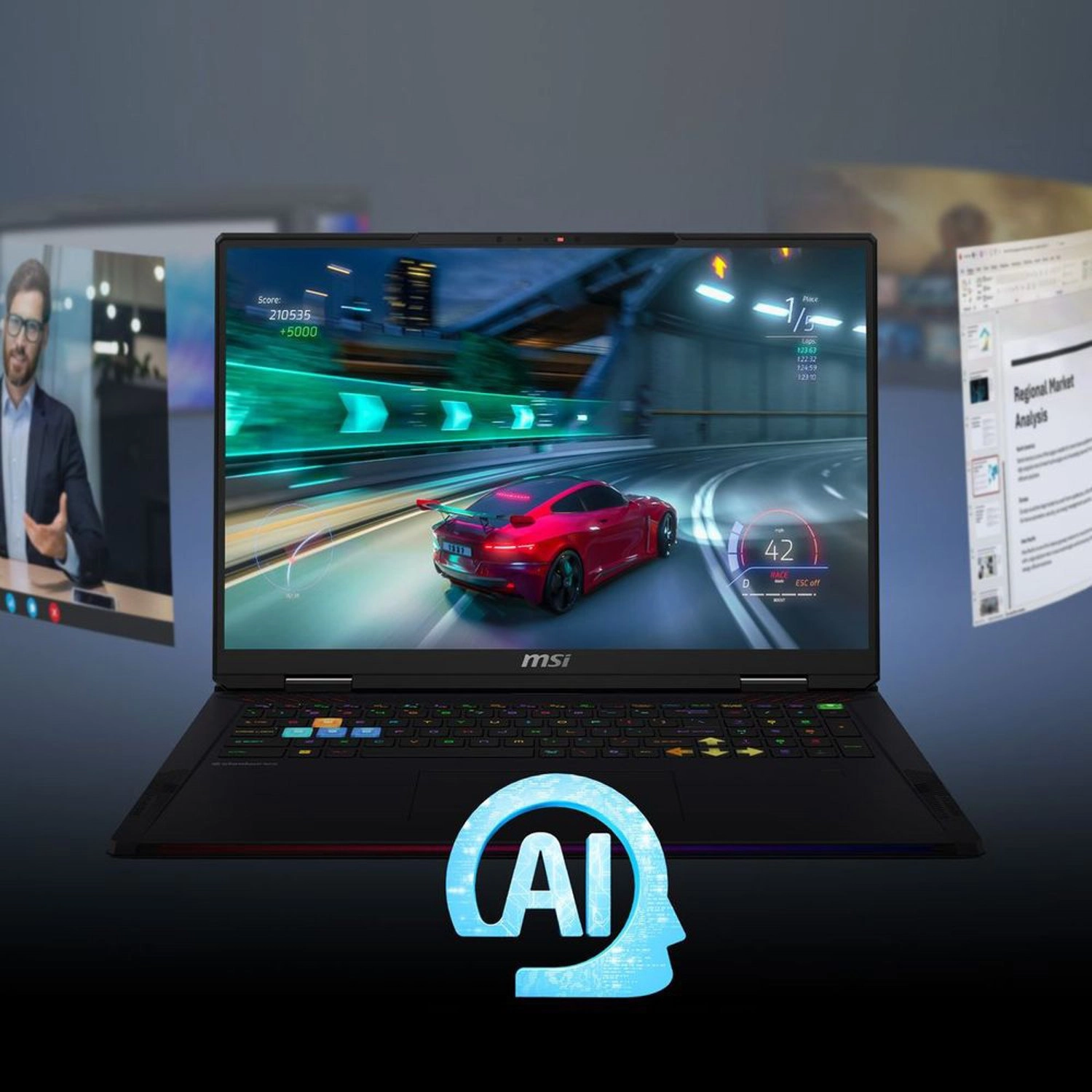 Raider 18 HX AI A2XWIG - 18'' Core Ultra 9-285HX 64GB DDR5 2TB SSD