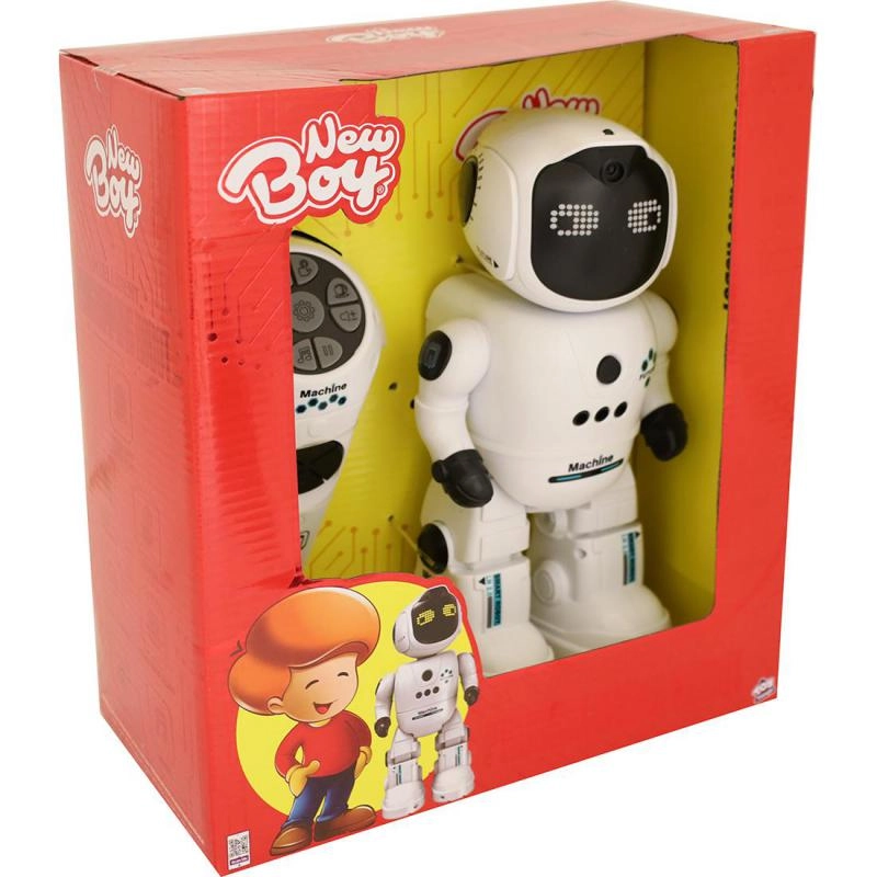 New Boy Intelligent Robot - White/Black AAA