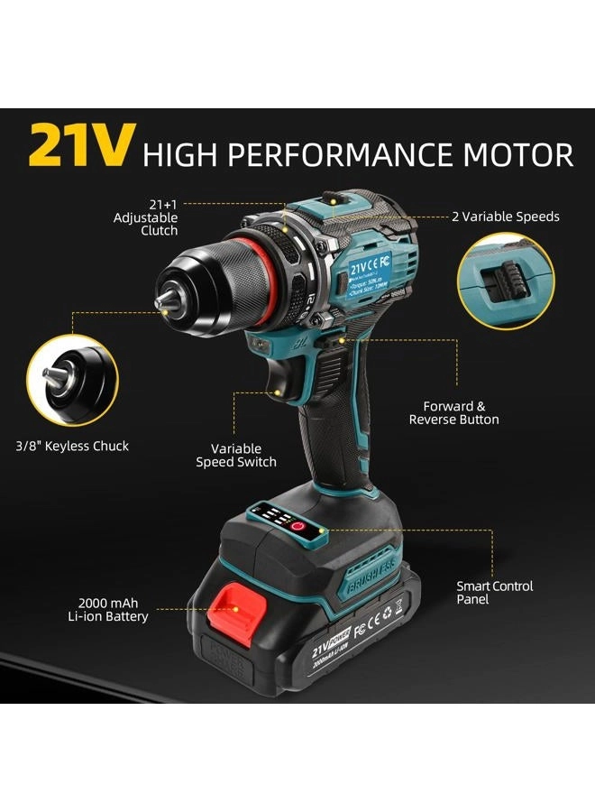 Cordless Drill - 2000 Milliamp Hours