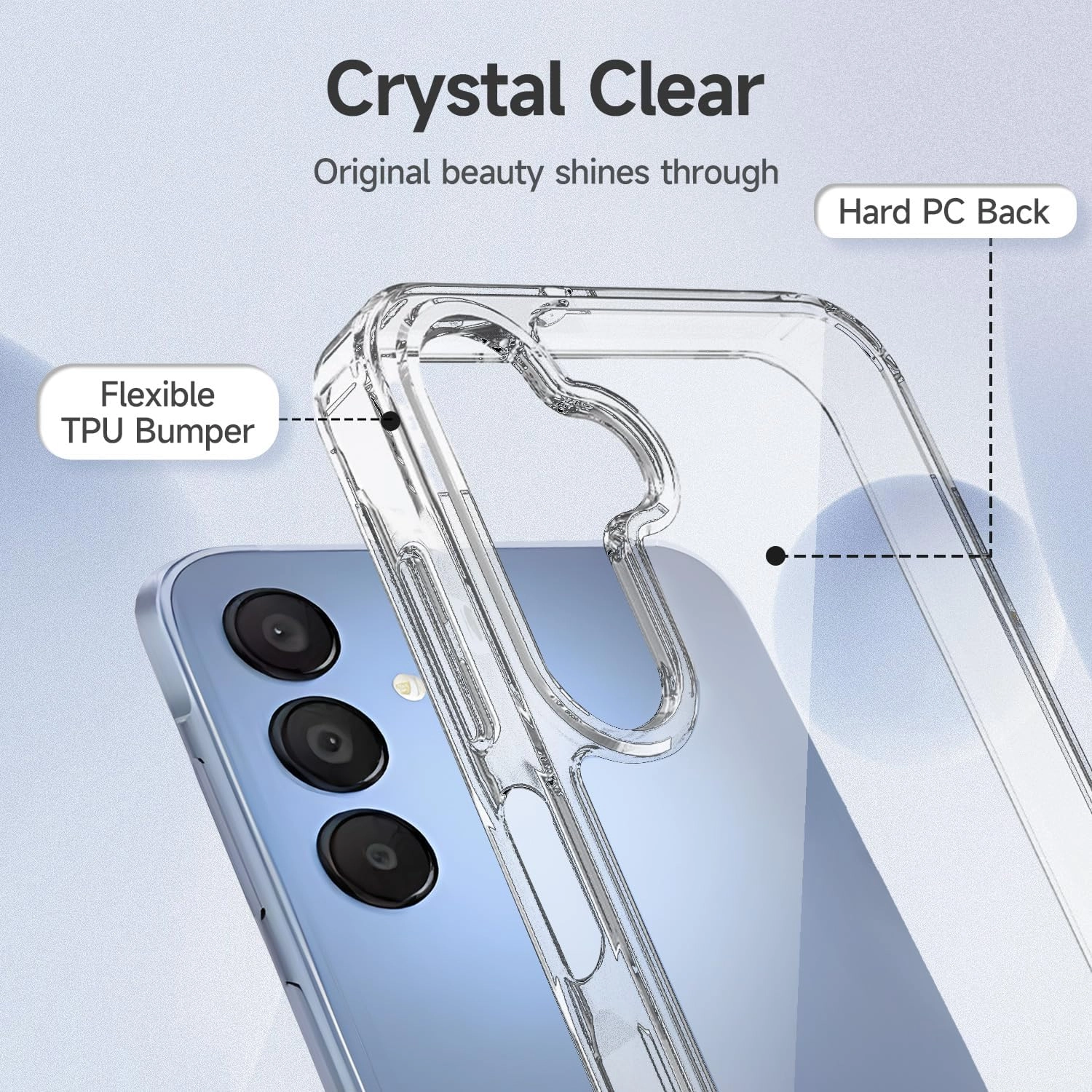 Lucid Case with Screen Protector for Samsung Galaxy A15