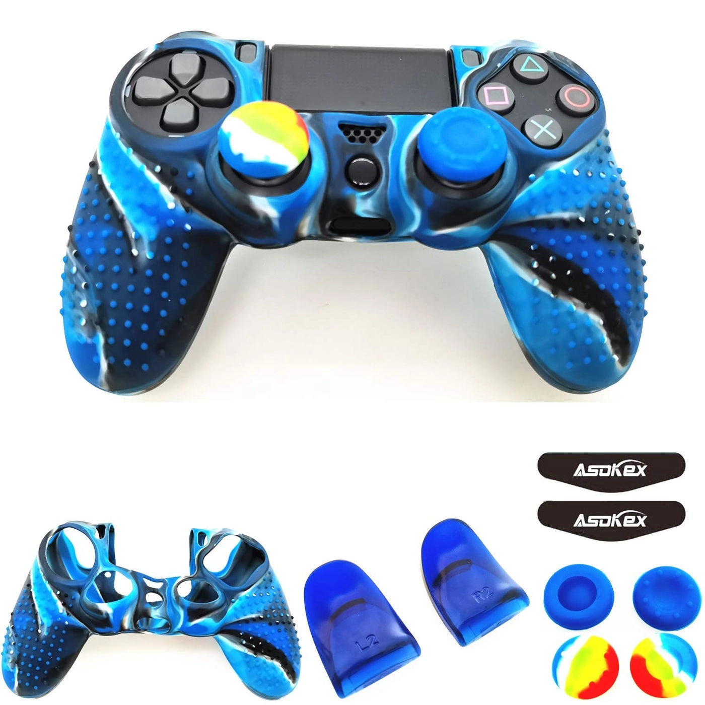 Silicone Skin Cover for Ps4 Controller Bundle