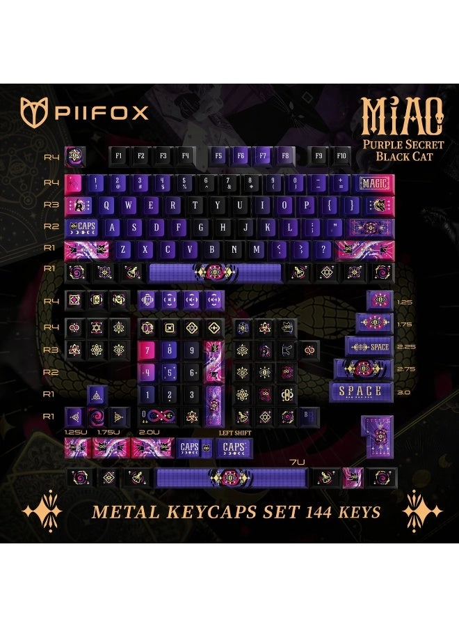 Keycaps Set - 144-Key PBT Dye-Sublimation