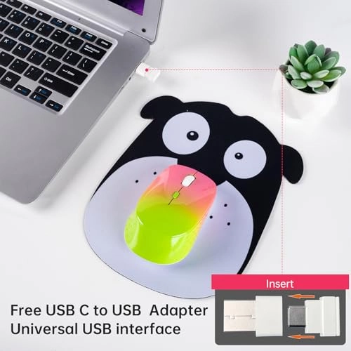 Type C Wireless Mouse - USB, USB A