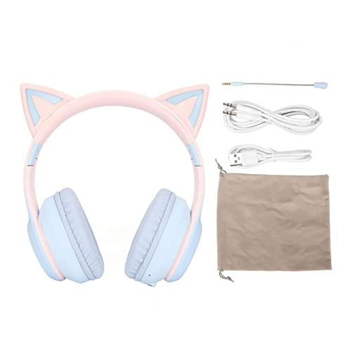 Cute Cat Ear Gaming Headphones Wireless Headset
