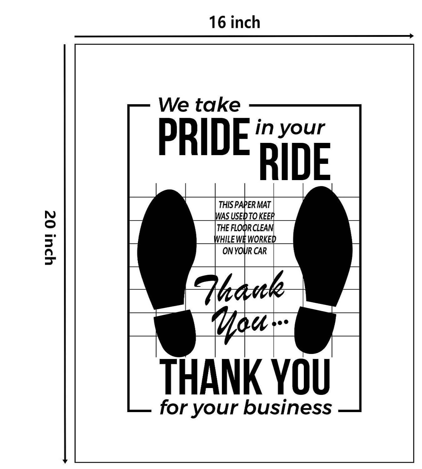 Car Paper Floor Mats