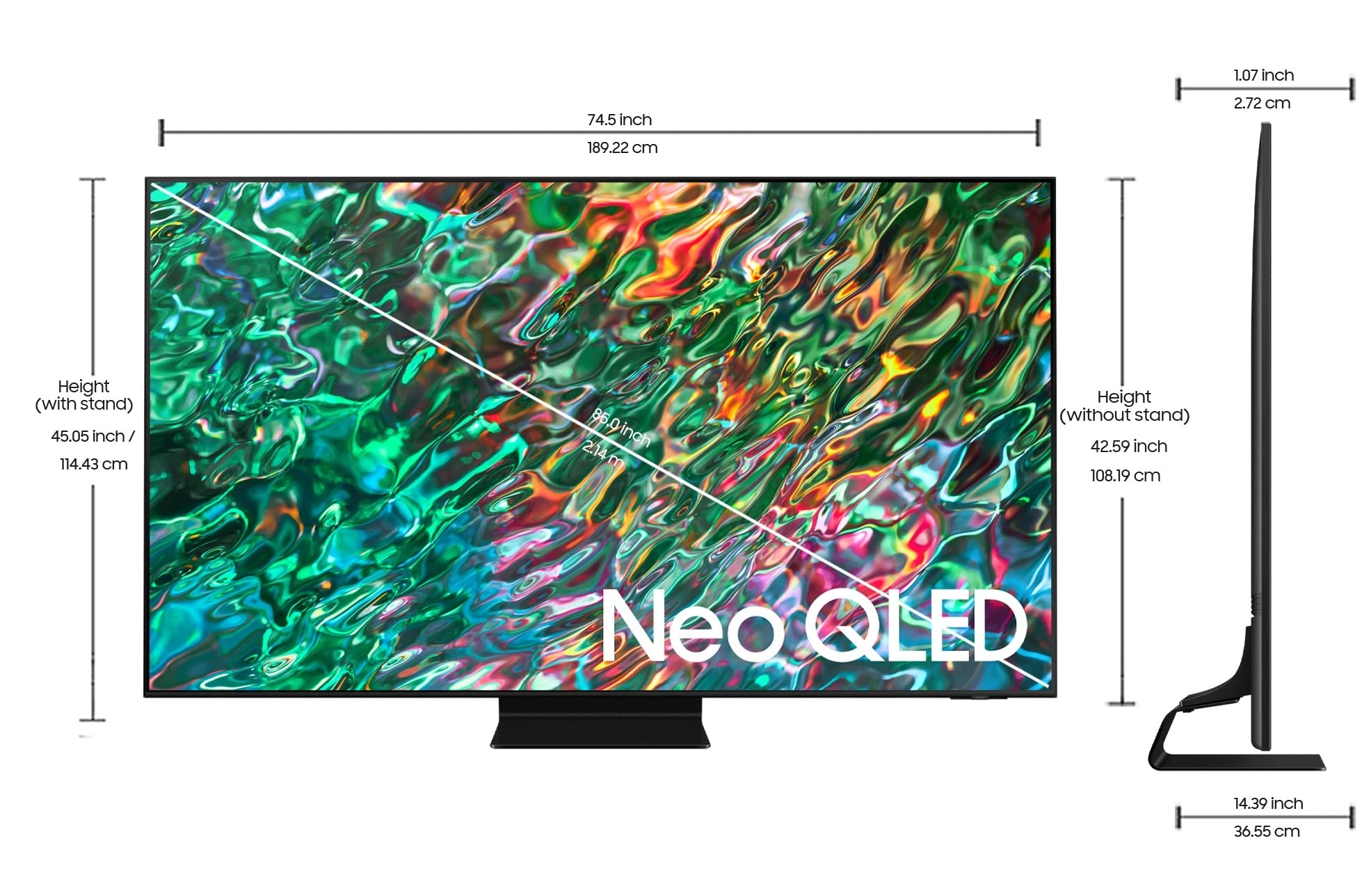 QA85QN90BAKXXL - 85 inches