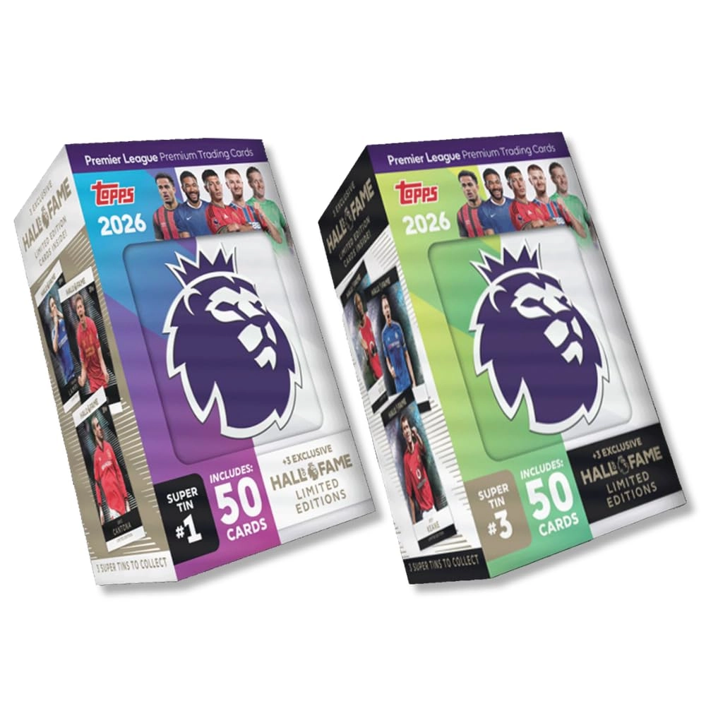 TOPS Premier League 2026 - Debut Edition Super Tin 1 - 50pcs + Premier League 2026 - Debut Edition Super Tin 3 - 50pcs