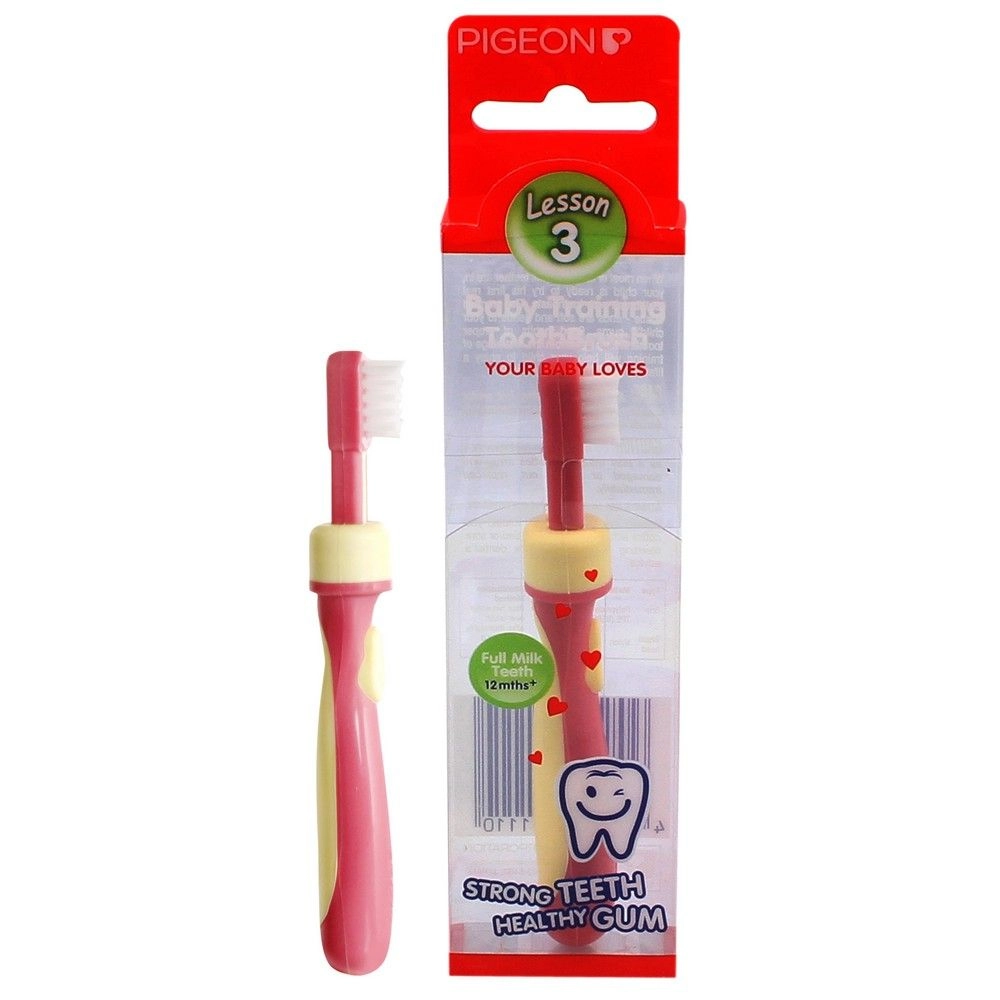 Pigeon Training Toothbrush L-3 11786 - 1+ Pink