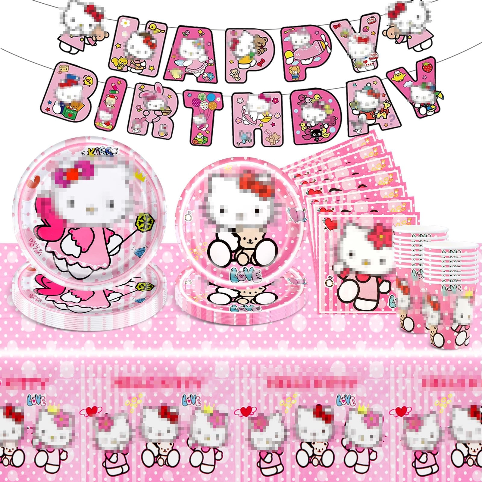 Party Tableware Set - 52PC Birthday