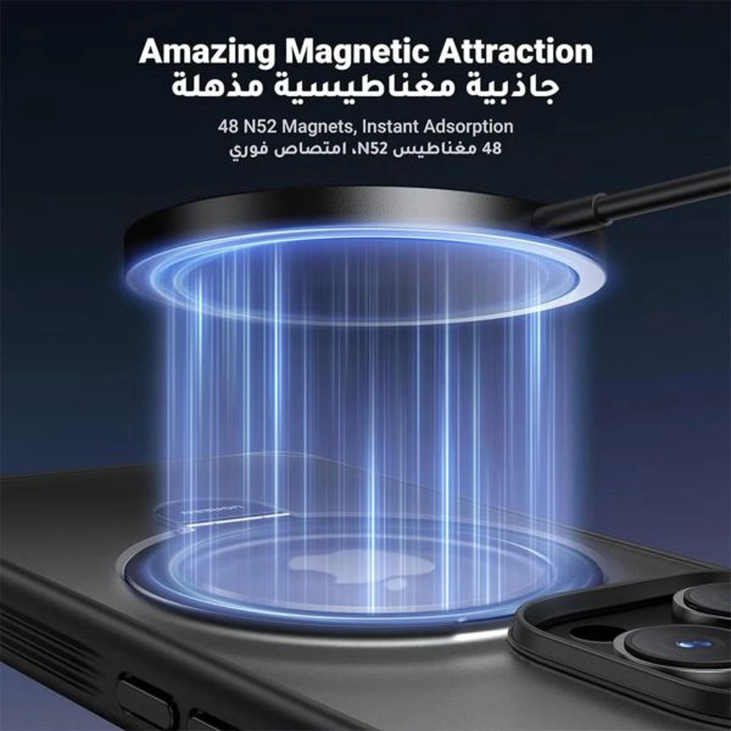 MagSafe Stand Case - Polycarbonate Clear Case for iPhone 15