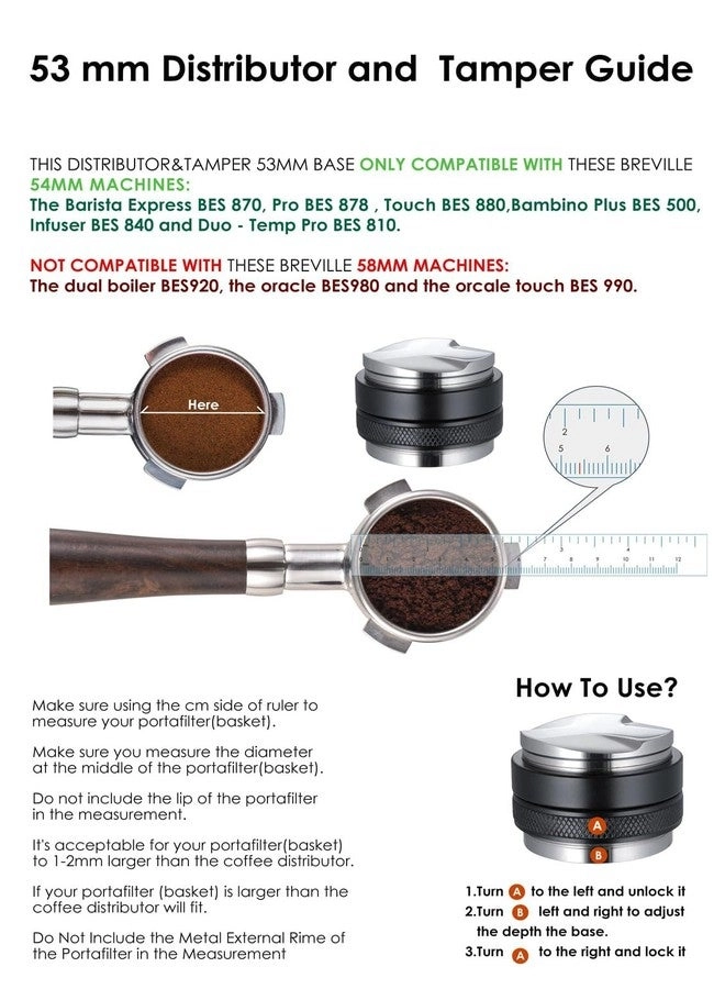 53mm Coffee Distributor and Tamper