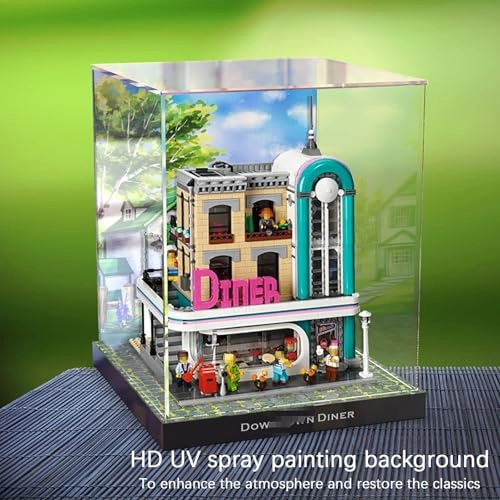 Acrylic Display Case - 30 x 30 x 39 cm White base