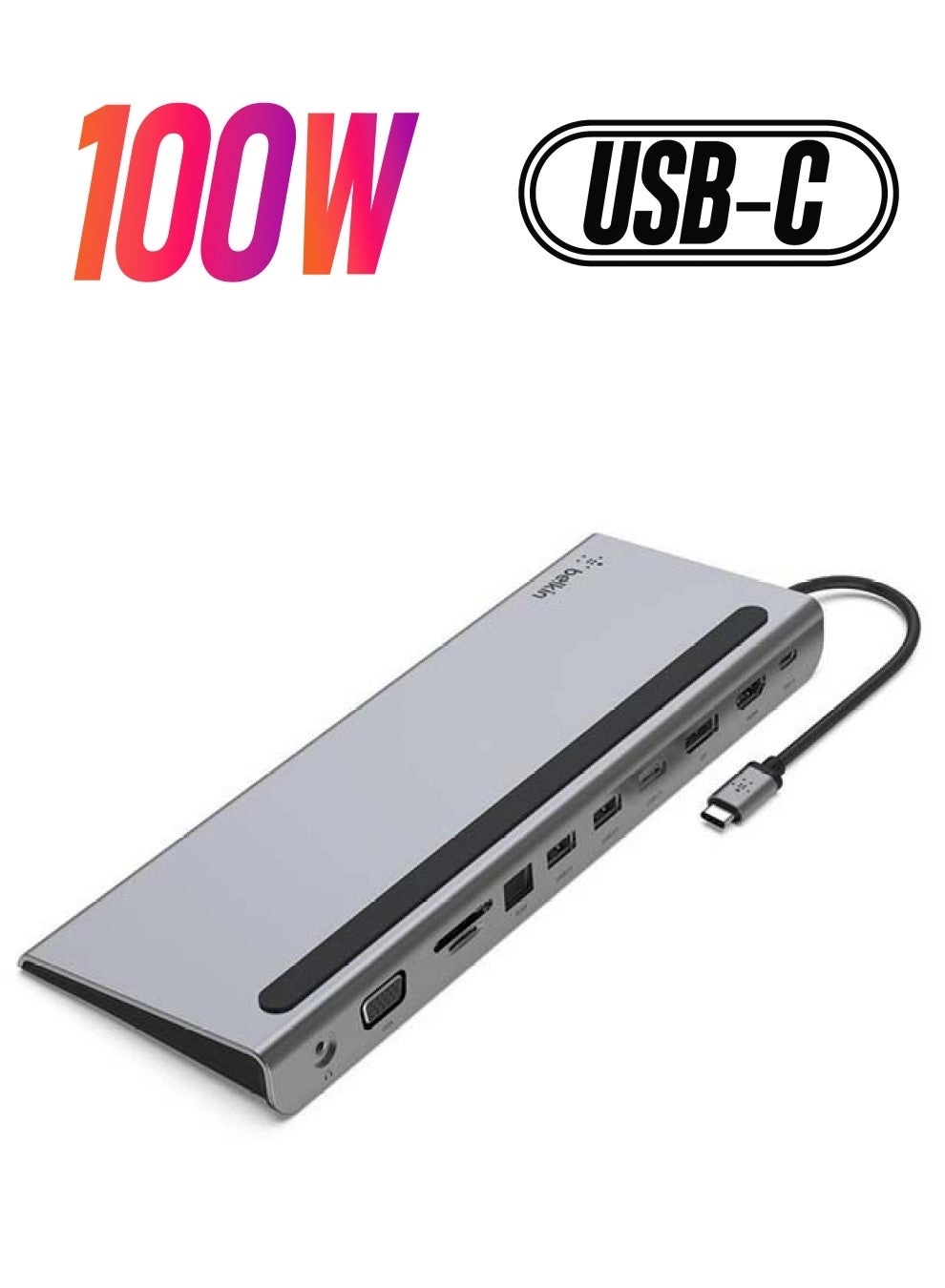 Belkin 11-in-1 USB-C Multiport Dock - 100W 5 Gbps 4K