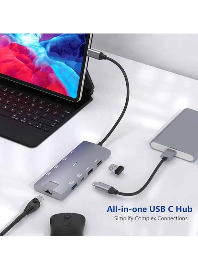 USB C Hub - MacBook Pro/Air iPad Pro M2 M1,XPS,Chromebook