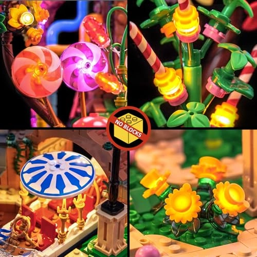 LED Light Kit - Compatible with 21360 Willy Wonka & The Chocolate Factory USB Battery Powered