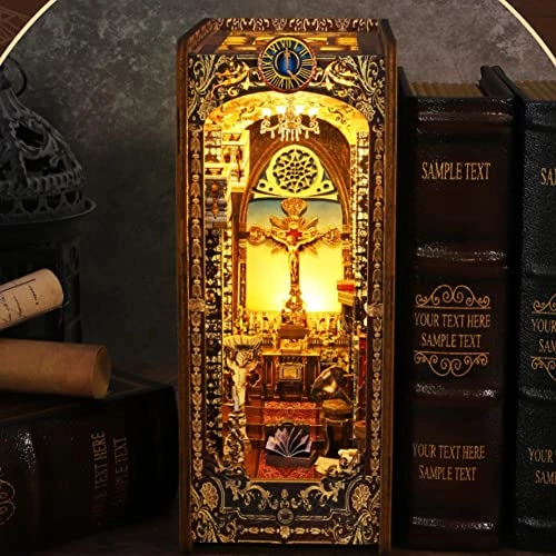 3D Wooden Puzzle Bookshelf Insert - Library of Books 1:24