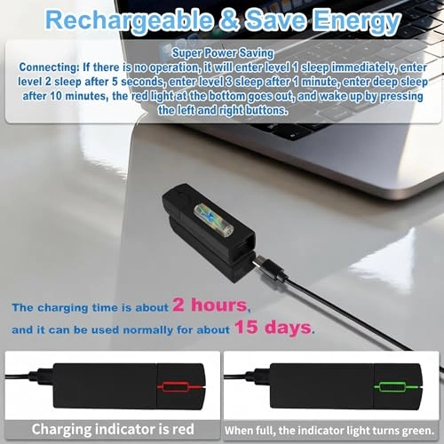 3 Mode Magnetic Ultra-Thin Mouse - Bluetooth USB