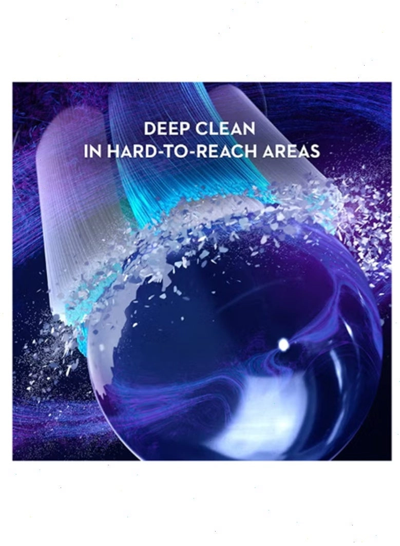 iO Ultimate Clean Replacement Brush Head - 8 Count Black for Electric Rechargeable