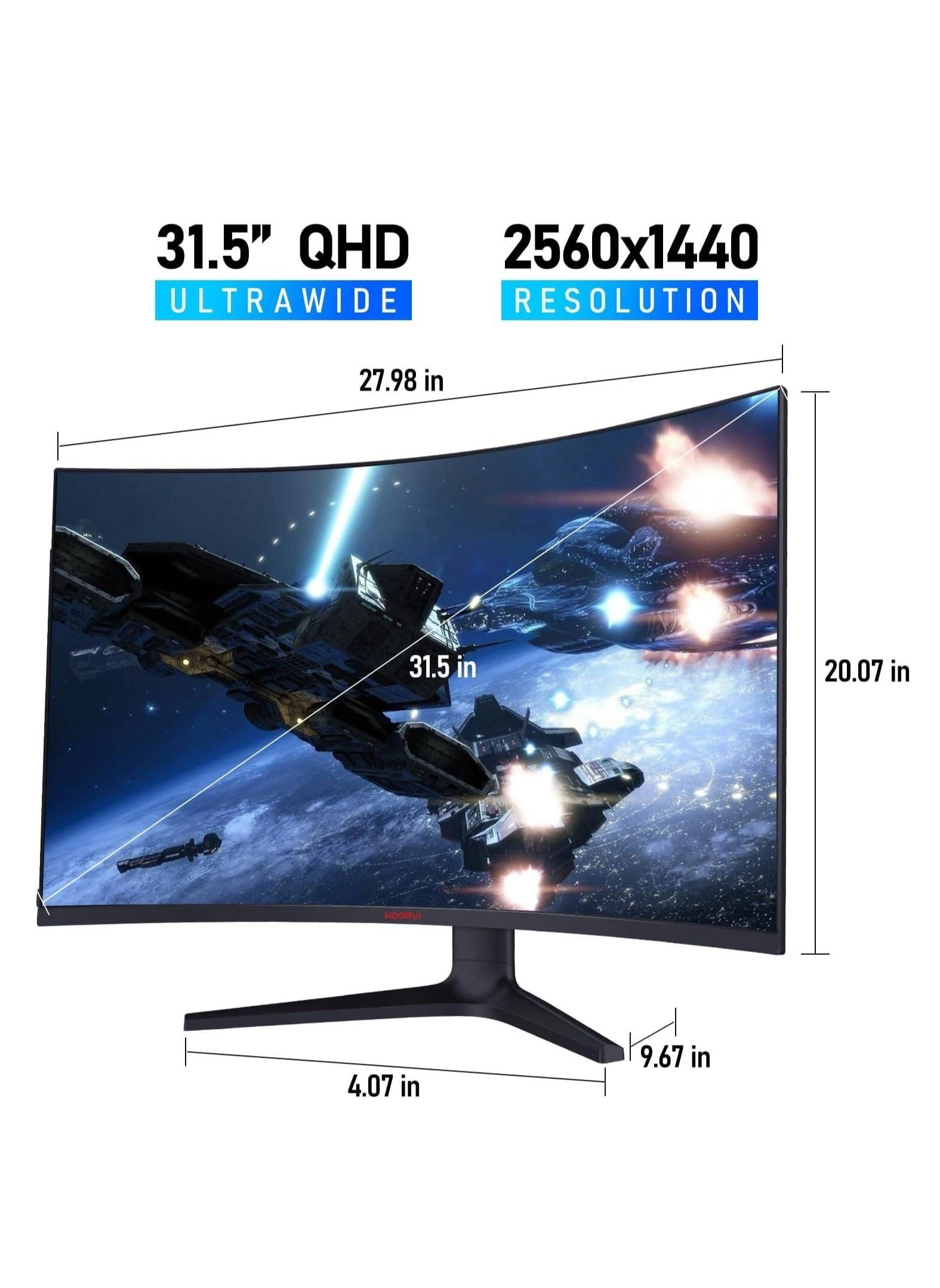 32E6QC - 32 inch 2560 X 1440