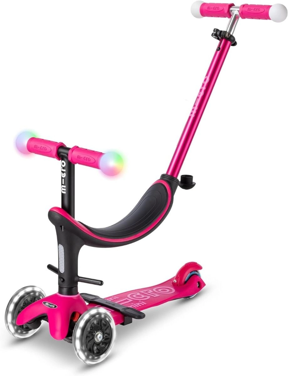 Mini 2Grow Deluxe Magic 3-Wheel Kick Scooter – 120/85mm LED