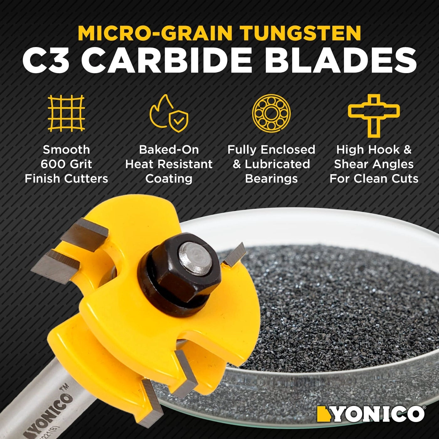 Tongue and Groove Router Bits Set - 3/4-Inch 1/4-Inch 2 Bit